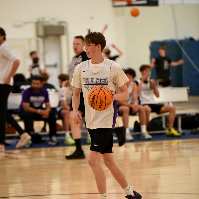 Panthers guard bringing the ball up the floor