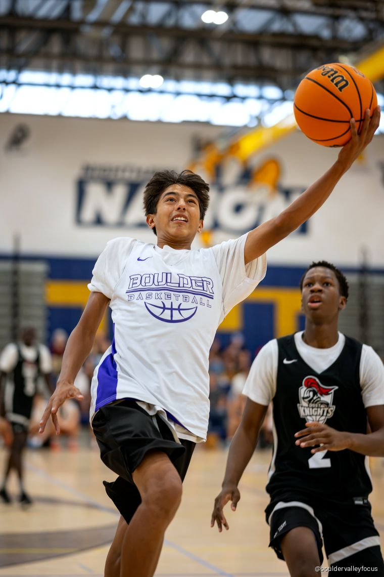 Panthers guard driving to the basket